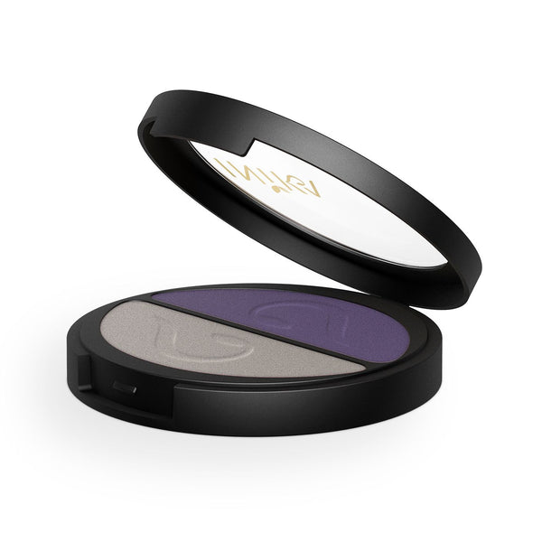 Organic Pressed Mineral Eye Shadow Duo Purple Platinum 8g