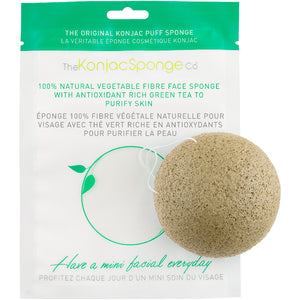 Face Sponge With Antioxidant Rich Green Tea To Purify Skin