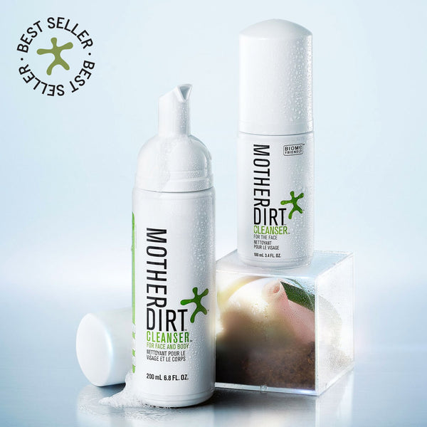 Mother Dirt | Foaming Cleanser 200ml | Curelondon | Free UK delivery | Plant-based, gentle foaming formula for all skin types that cleans skin without harming good bacteria. It evens removes makeup! It doesn’t leave skin feeling tight or dry like traditional soap. Unpreserved. No fragrance added. Good for all ages. Good for all skin types. 