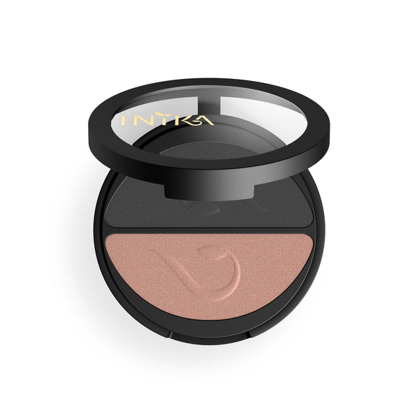 Organic Pressed Mineral Eye Shadow Duo Black Sand 8g