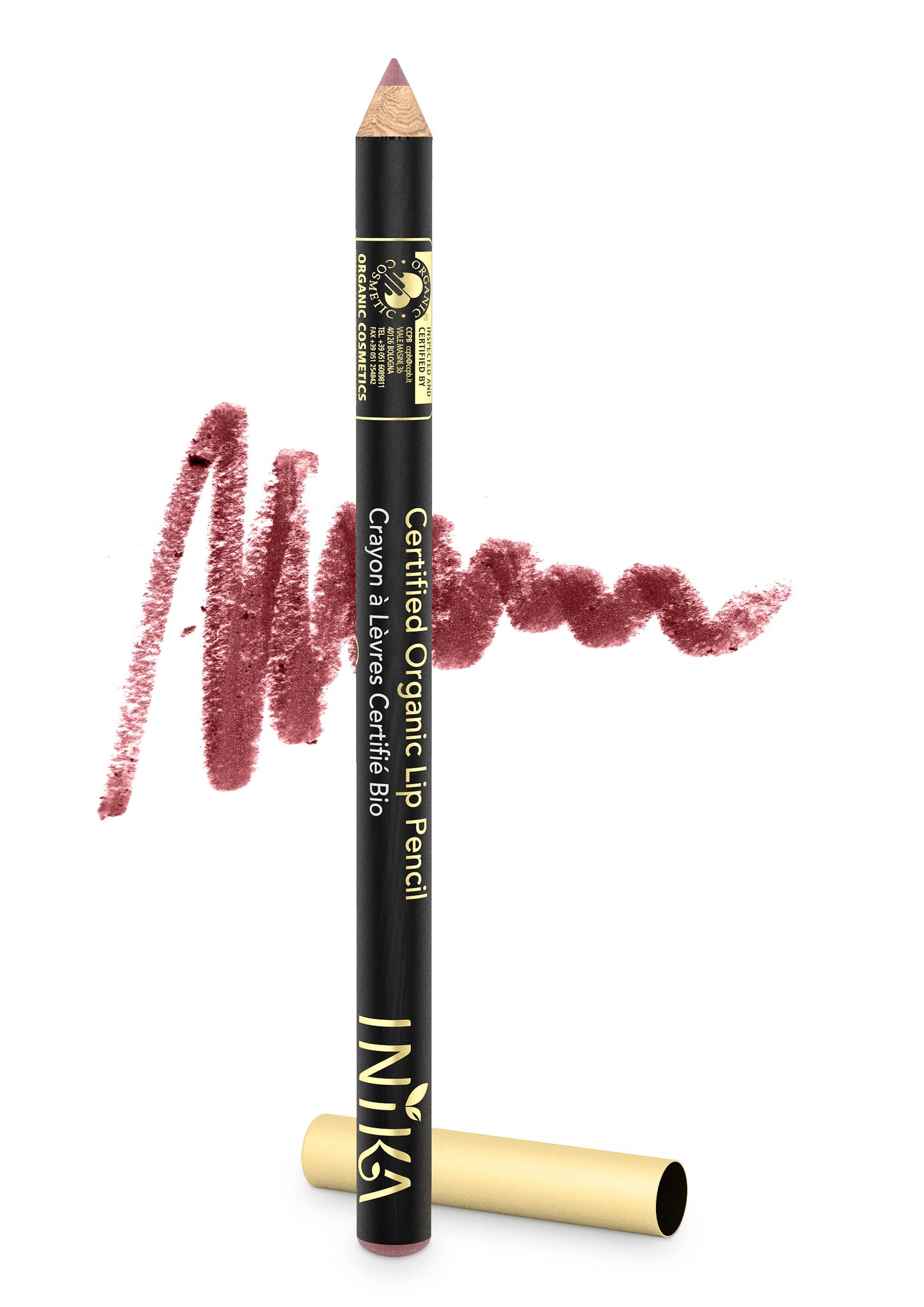 Certified Organic Lip Pencil 1.2g Dusty Rose| www.curelondon.com