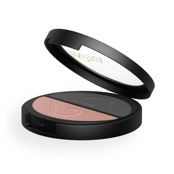 Organic Pressed Mineral Eye Shadow Duo Black Sand 8g