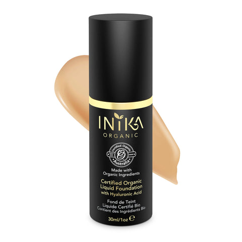 INIKA Certified Organic Liquid Foundation Tan 30ml|www.curelondon.com