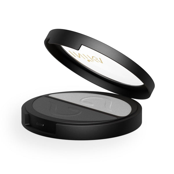 Organic Pressed Mineral Eye Shadow Duo Platinum Steel 8gr