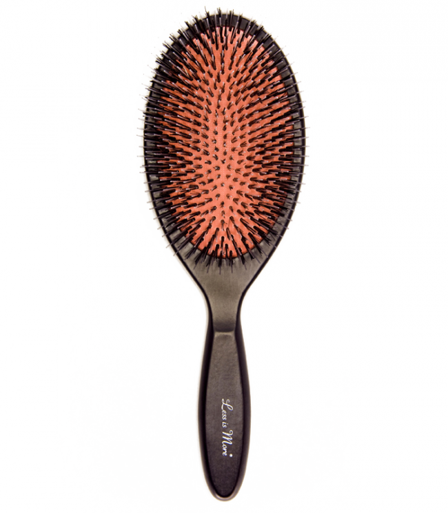 Oval Brush Beech- Black (Bristle & Nylon)